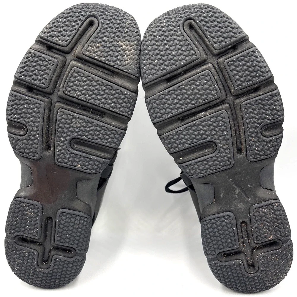 Nike Lunar Fingertrap TR Mens Size 12 Triple Black Training Shoes 898066-010